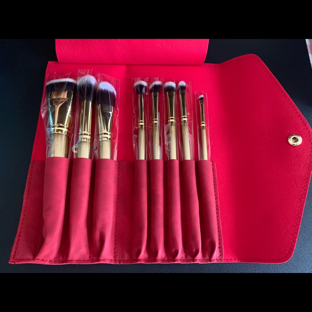 Luxie Glitter and Gold brush set
